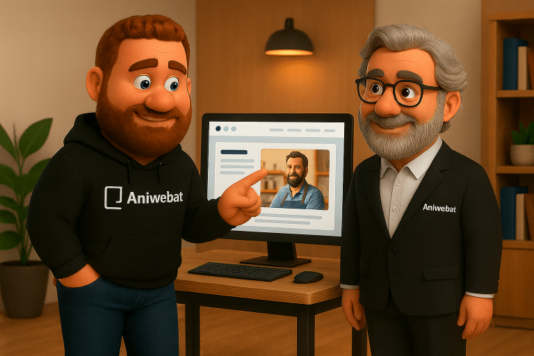 Illustration Aniwebat : Pourquoi votre site doit montrer qui vous êtes avant de montrer ce que vous faites ?